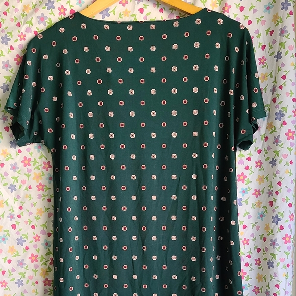 Banana Republic Green Asymmetrical Neckline Size Small - Picture 3 of 5